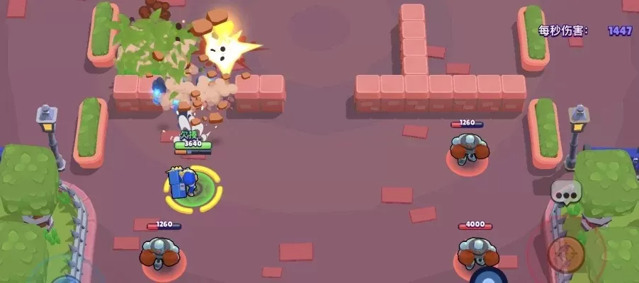 《荒野乱斗》罗莎克制战术：大招打断与地形伏击技巧