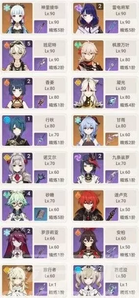 《原神》账号价值评估：五星角色、武器、资源与练度解析